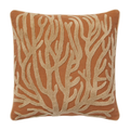 Caramel Coral Cushion, 20" x 20"