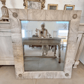 1820s Italian Empire Walnut Burl Mirror with Original Glass