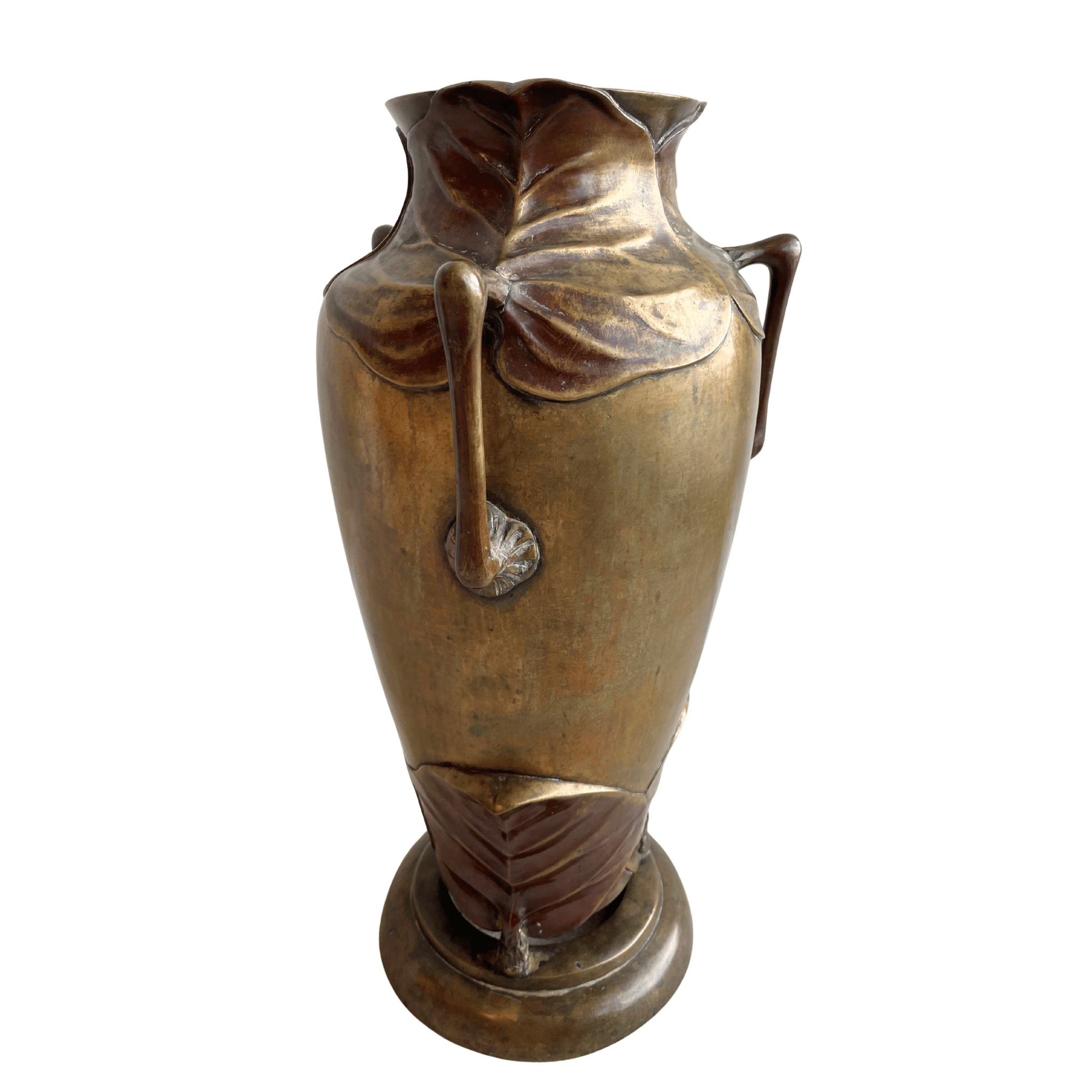 Art Nouveau Copper Amphora Vase