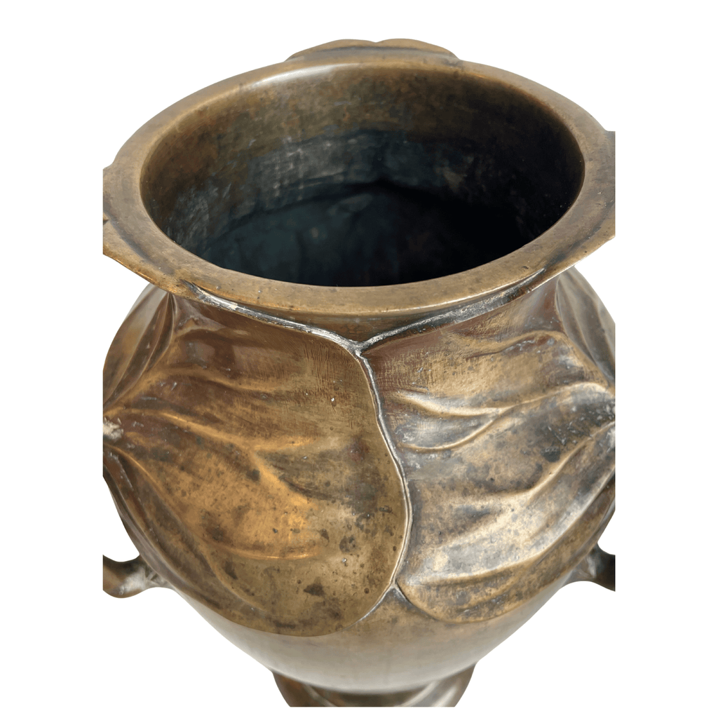 Art Nouveau Copper Amphora Vase