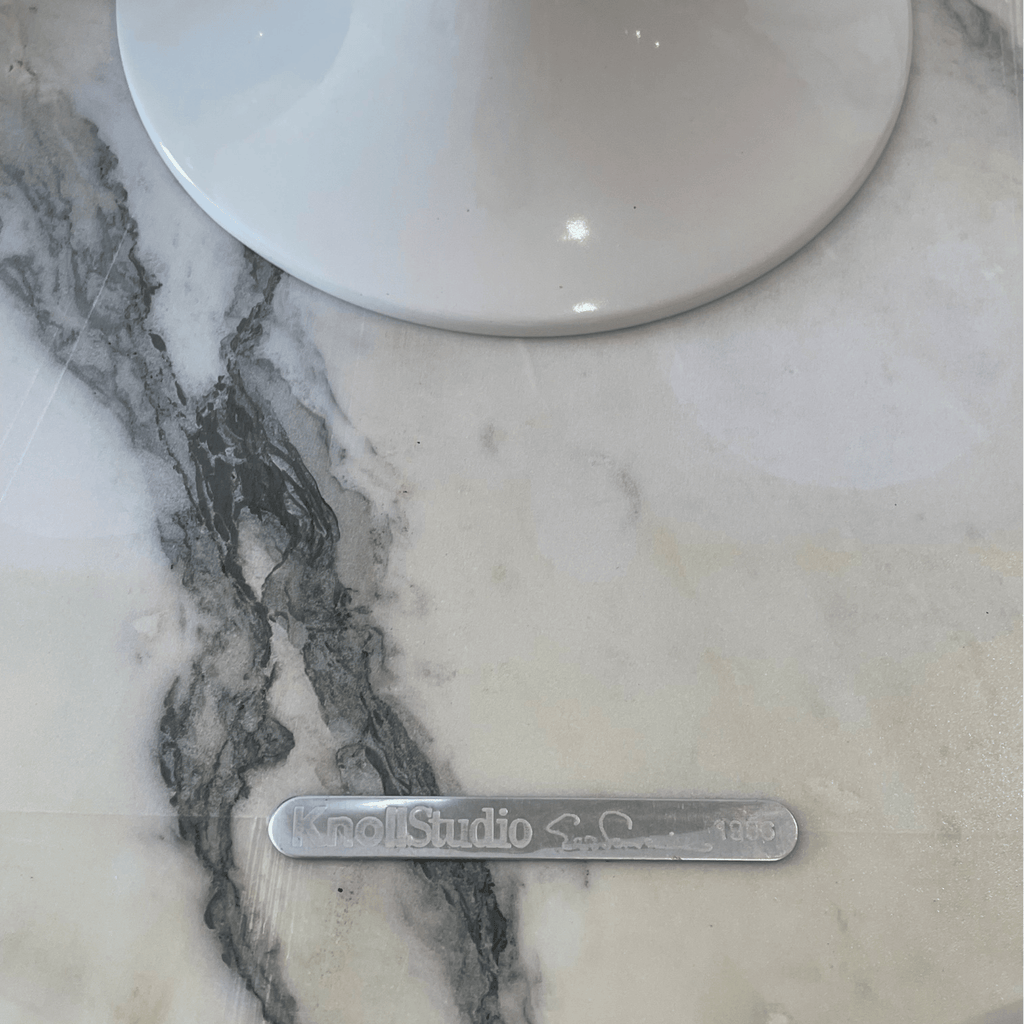 Eero Saarinen for KnollStudio Arabescato Marble Tulip Side Table
