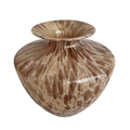 Vintage Maestri Vetrai Murano Tortoiseshell Art Glass Vase
