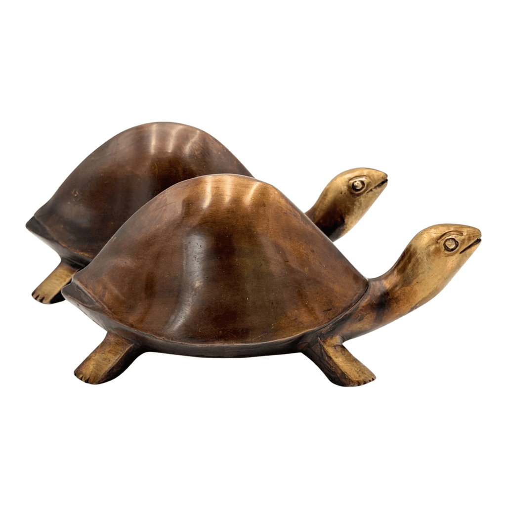 Vintage Bronze Tortoise Sculpture