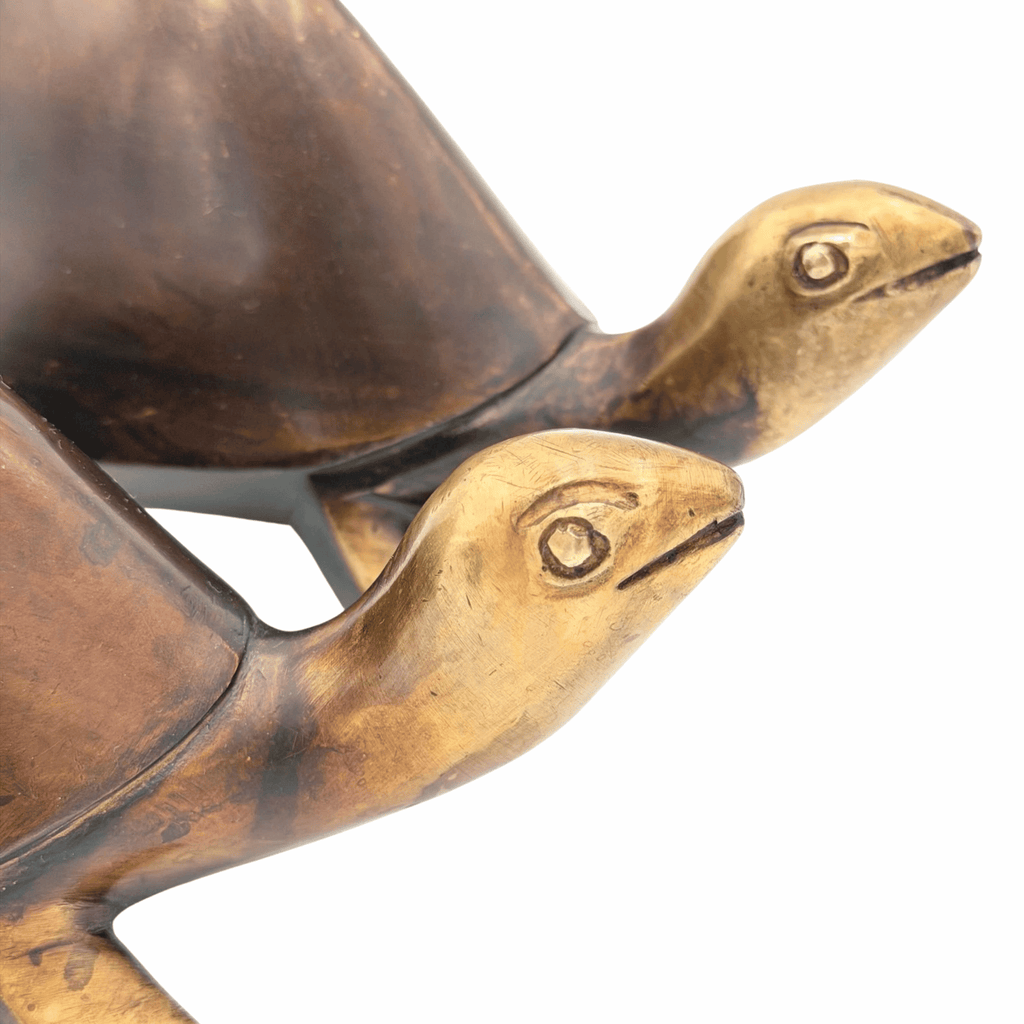 Vintage Bronze Tortoise Sculpture