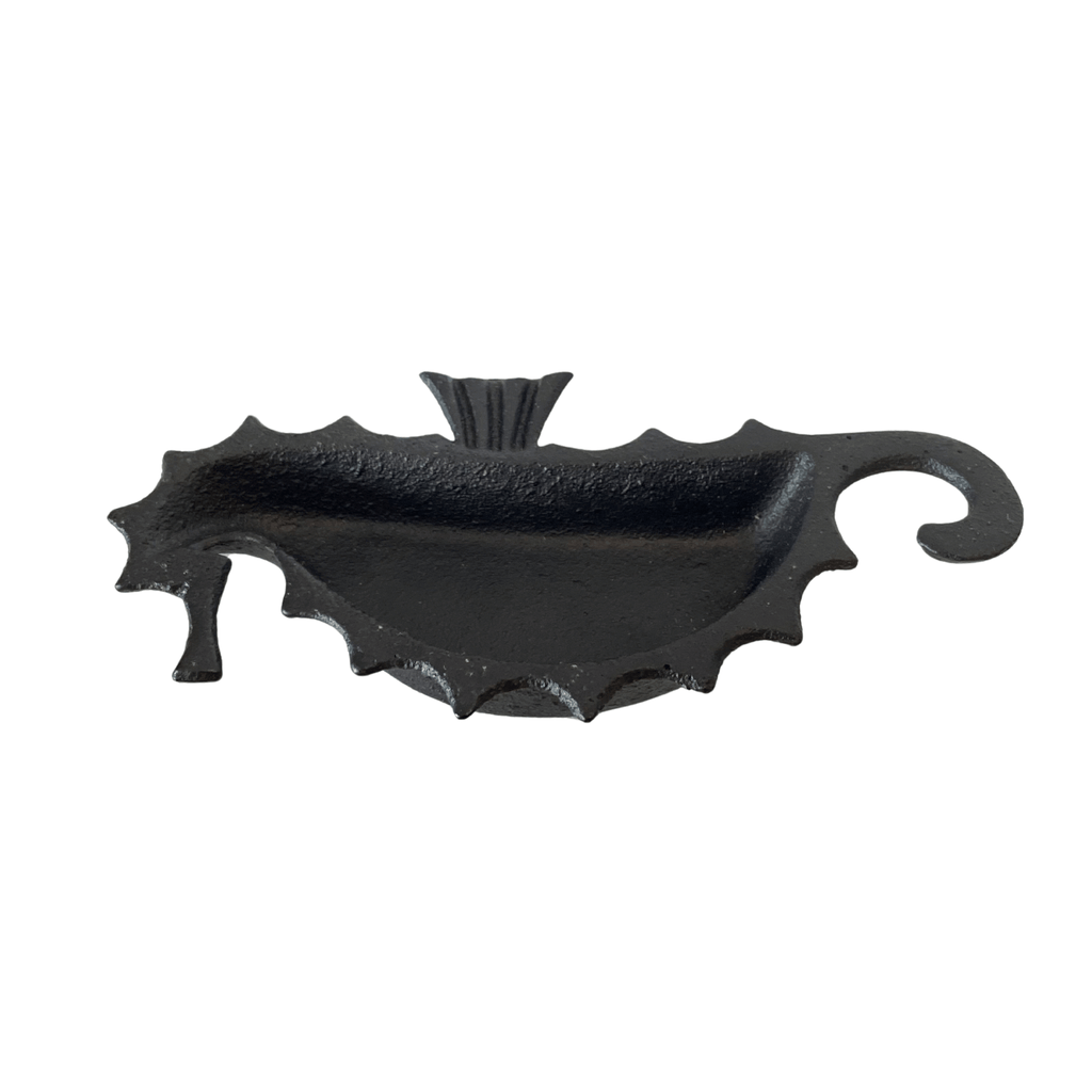 Antique Cast Iron Seahorse Catchall