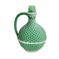 Kelly Green Demijohn Bottle 13" H × 9" W × 4.5" D.