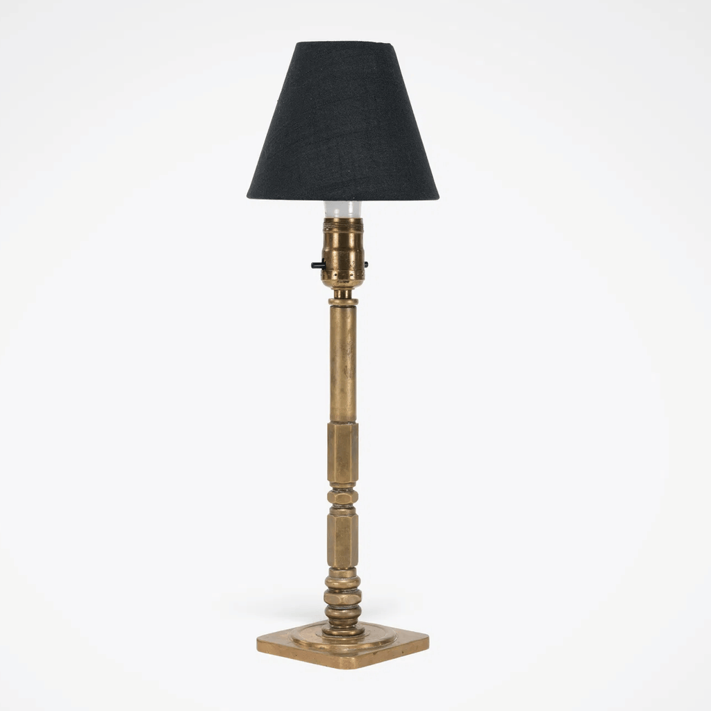 Vintage Brass Table Lamp 19" H x 6" W x 6" D