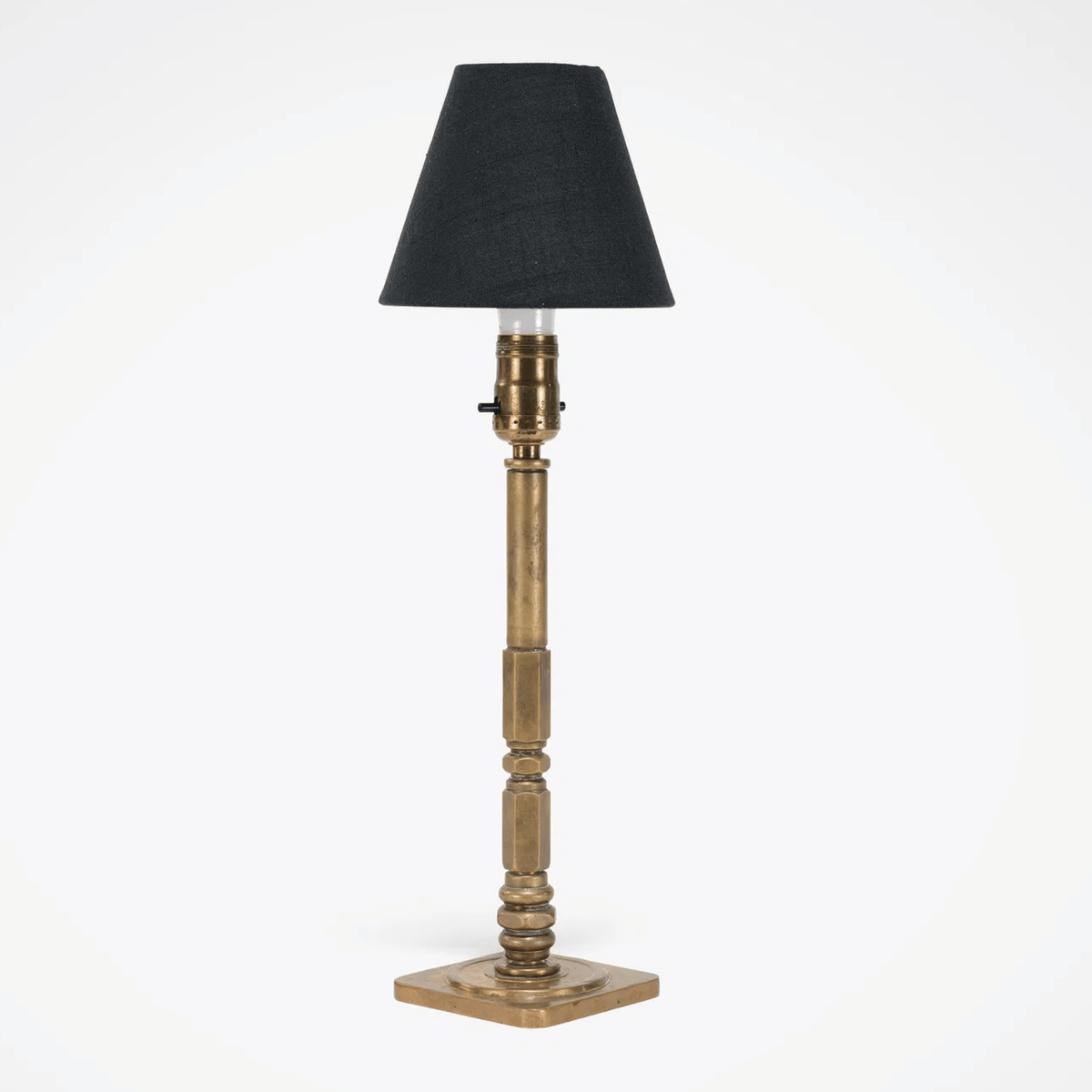 Vintage Brass Table Lamp 19" H x 6" W x 6" D