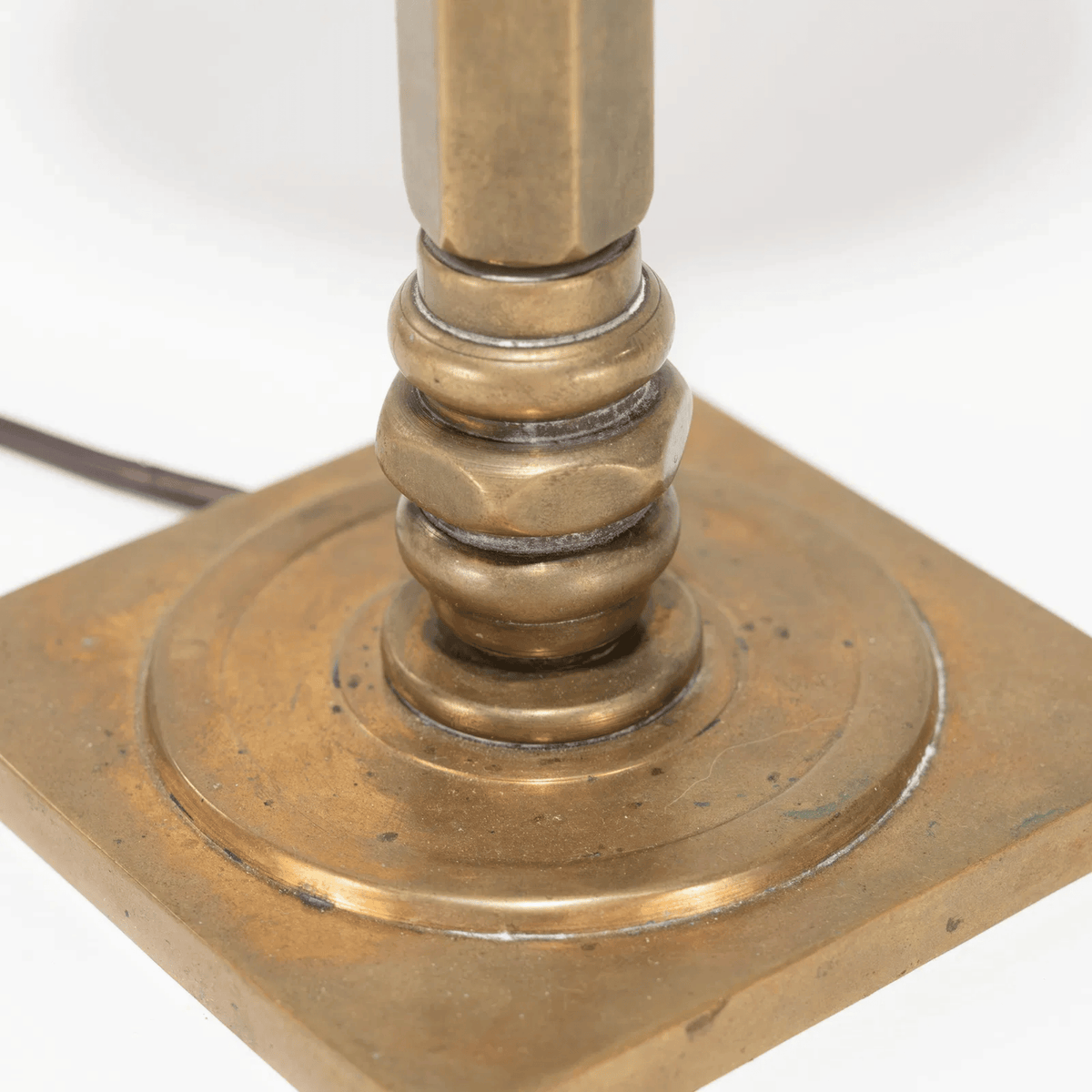 Vintage Brass Table Lamp 19" H x 6" W x 6" D