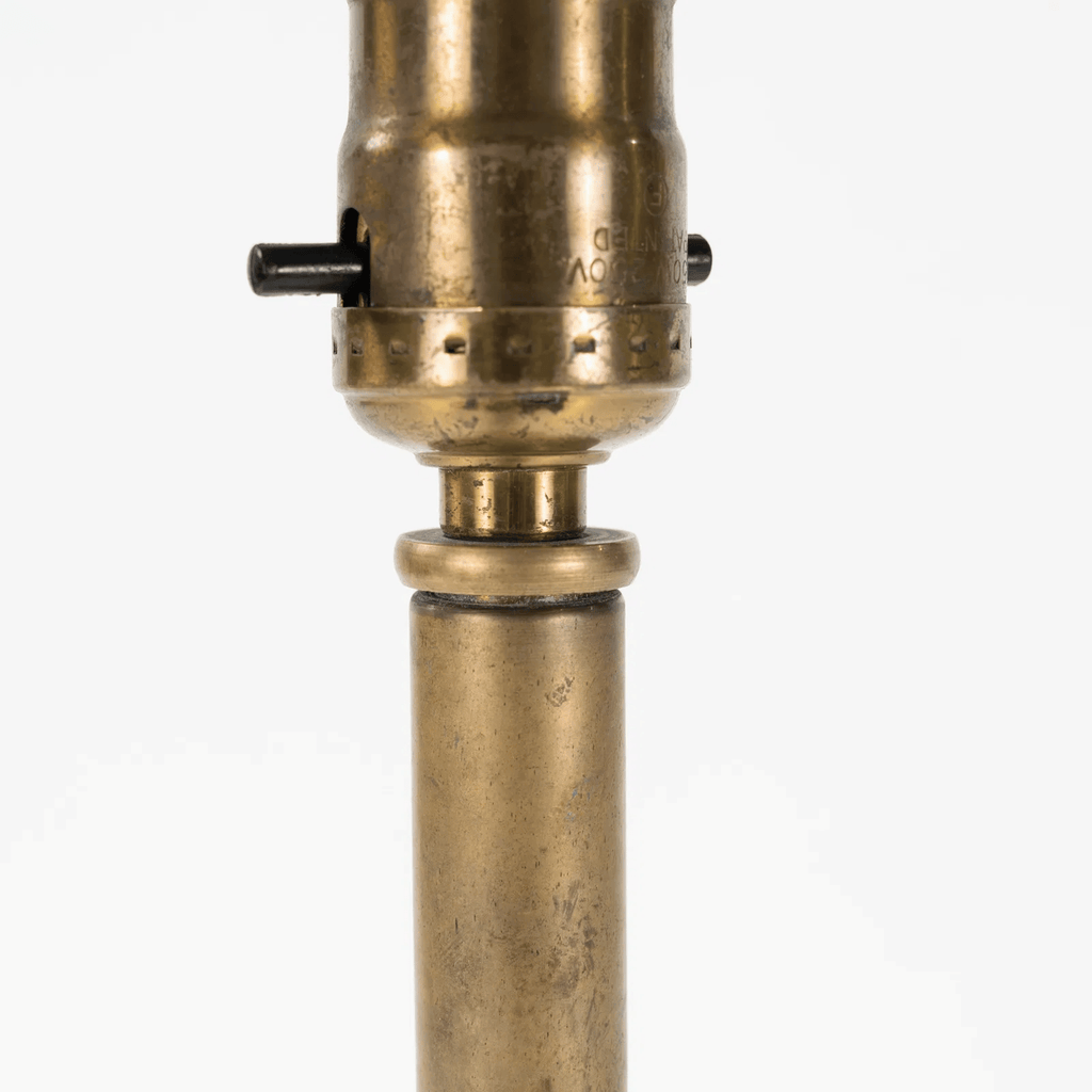 Vintage Brass Table Lamp 19" H x 6" W x 6" D