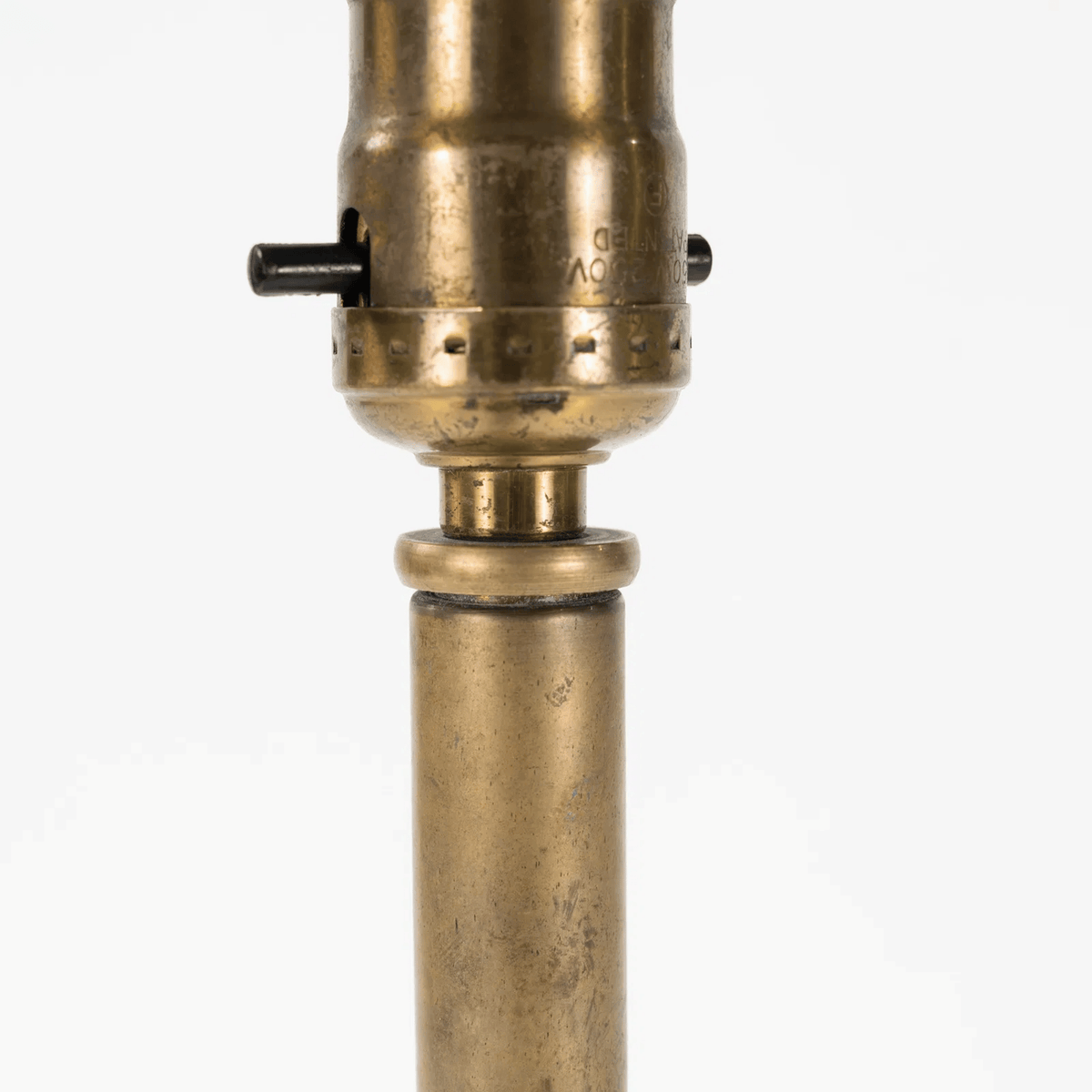 Vintage Brass Table Lamp 19" H x 6" W x 6" D
