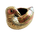 Sergio Bustamante Brass & Copper Duck Planter Sculpture