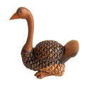 Vintage Rattan Goose Basket Box Attributed to Shanghai Handicrafts