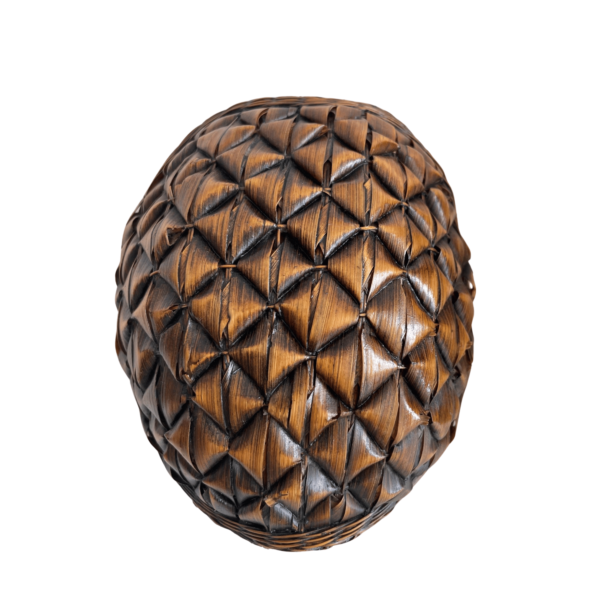 Vintage Rattan Goose Basket Box Attributed to Shanghai Handicrafts
