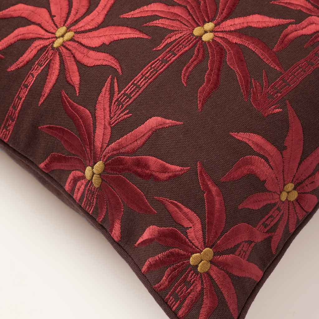 Bordeaux Palms Cushion, 20" x 20"