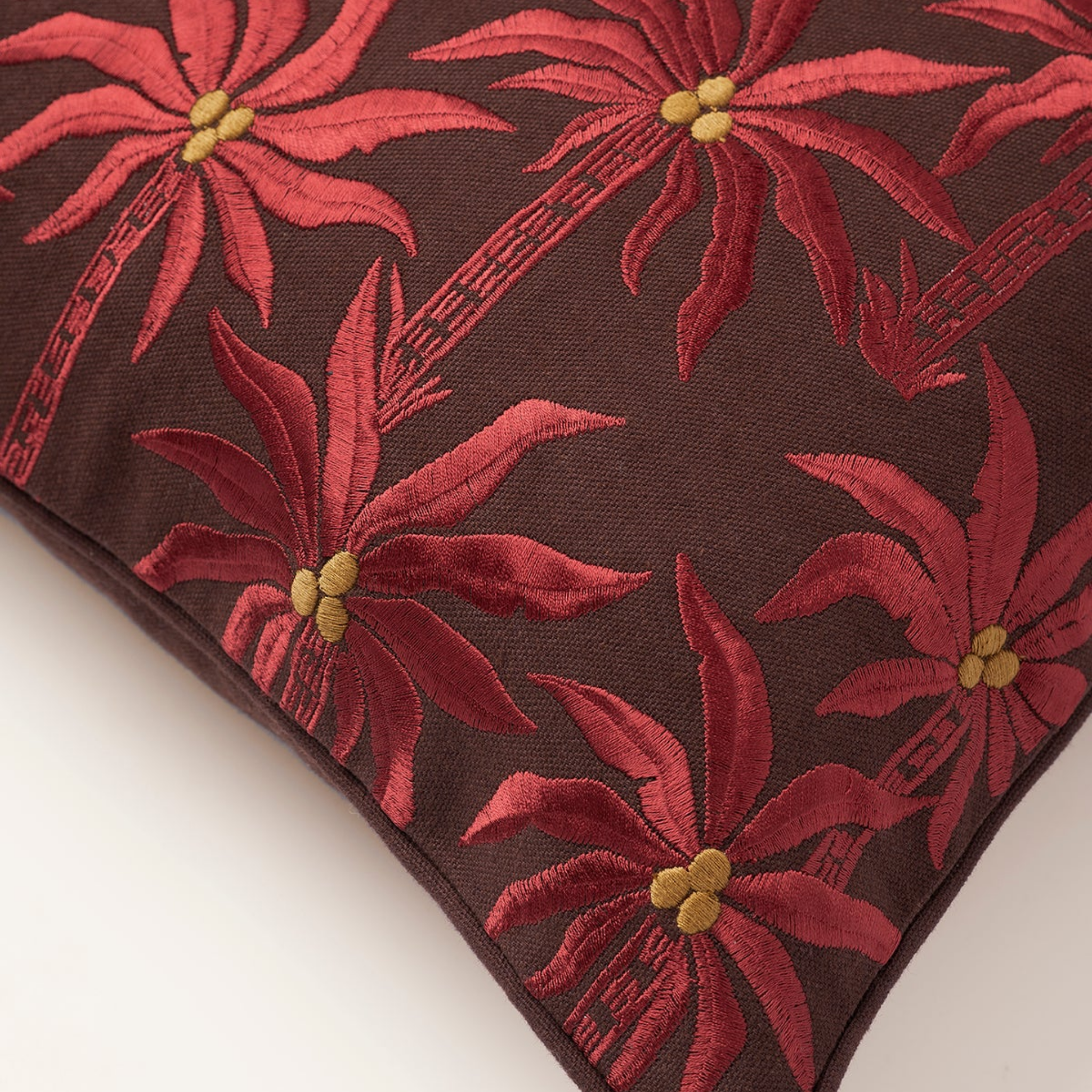 Bordeaux Palms Cushion, 20" x 20"