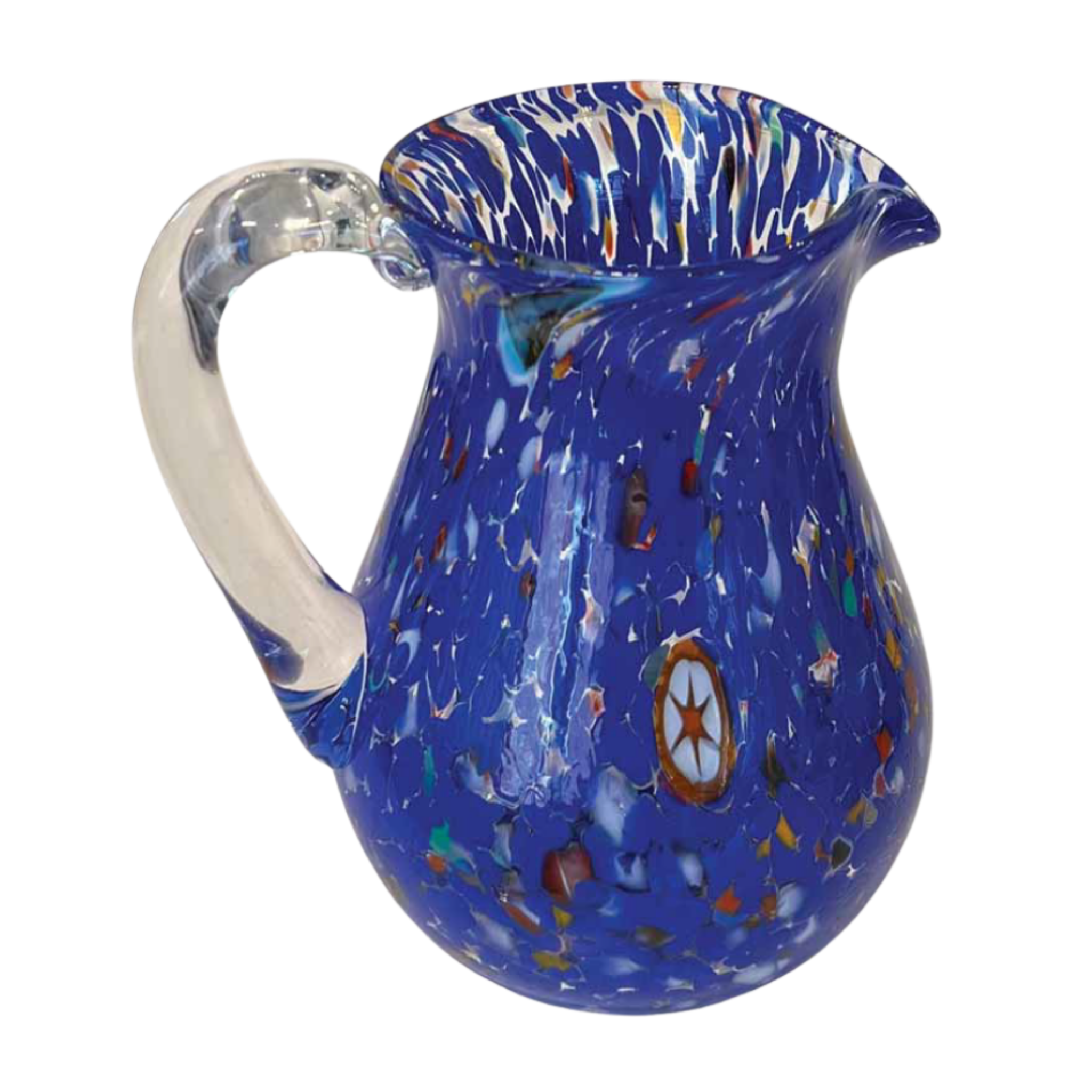 Murano Glass Pitcher 22 cm Hand-Blown Italian Glass
