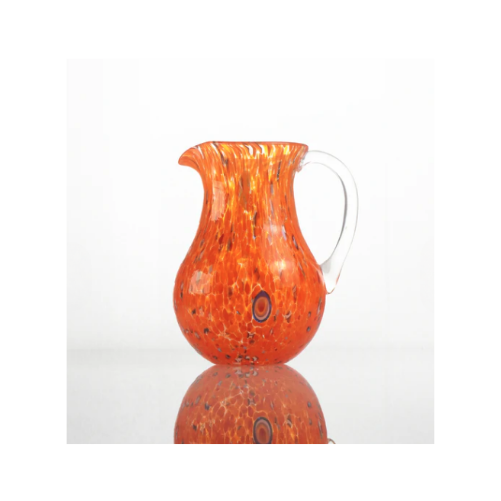 Murano Glass Pitcher 22 cm Hand-Blown Italian Glass