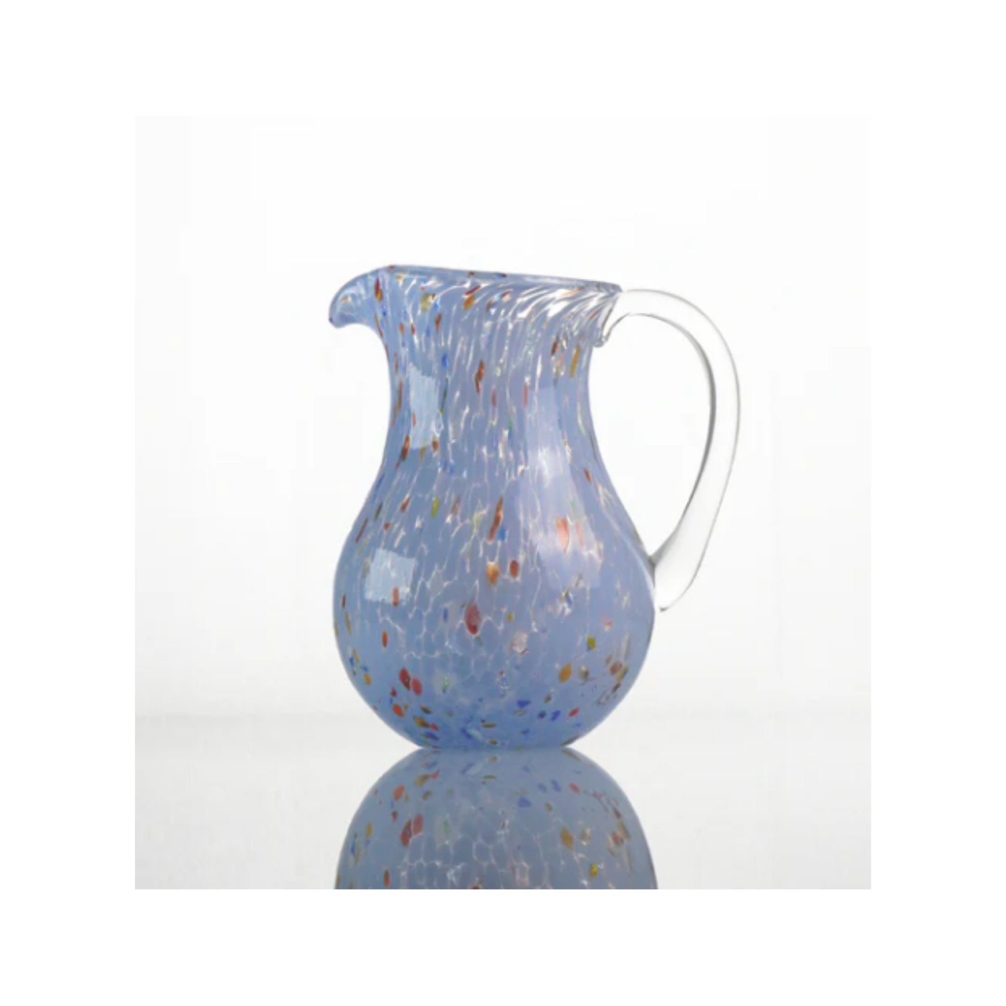 Murano Glass Pitcher 22 cm Hand-Blown Italian Glass