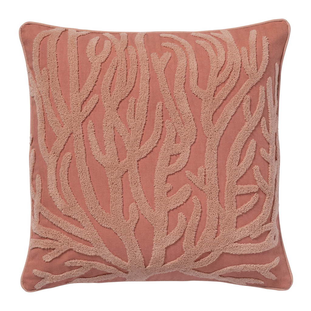 Pink Coral Cushion, 20" x 20"