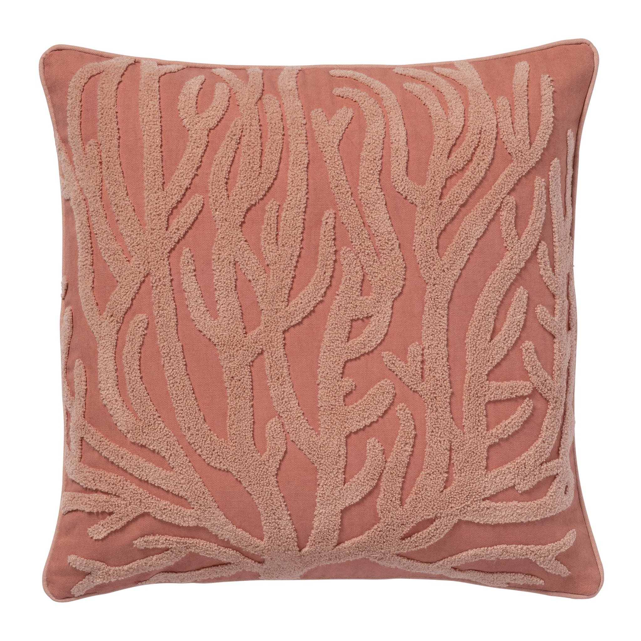 Pink Coral Cushion, 20" x 20"