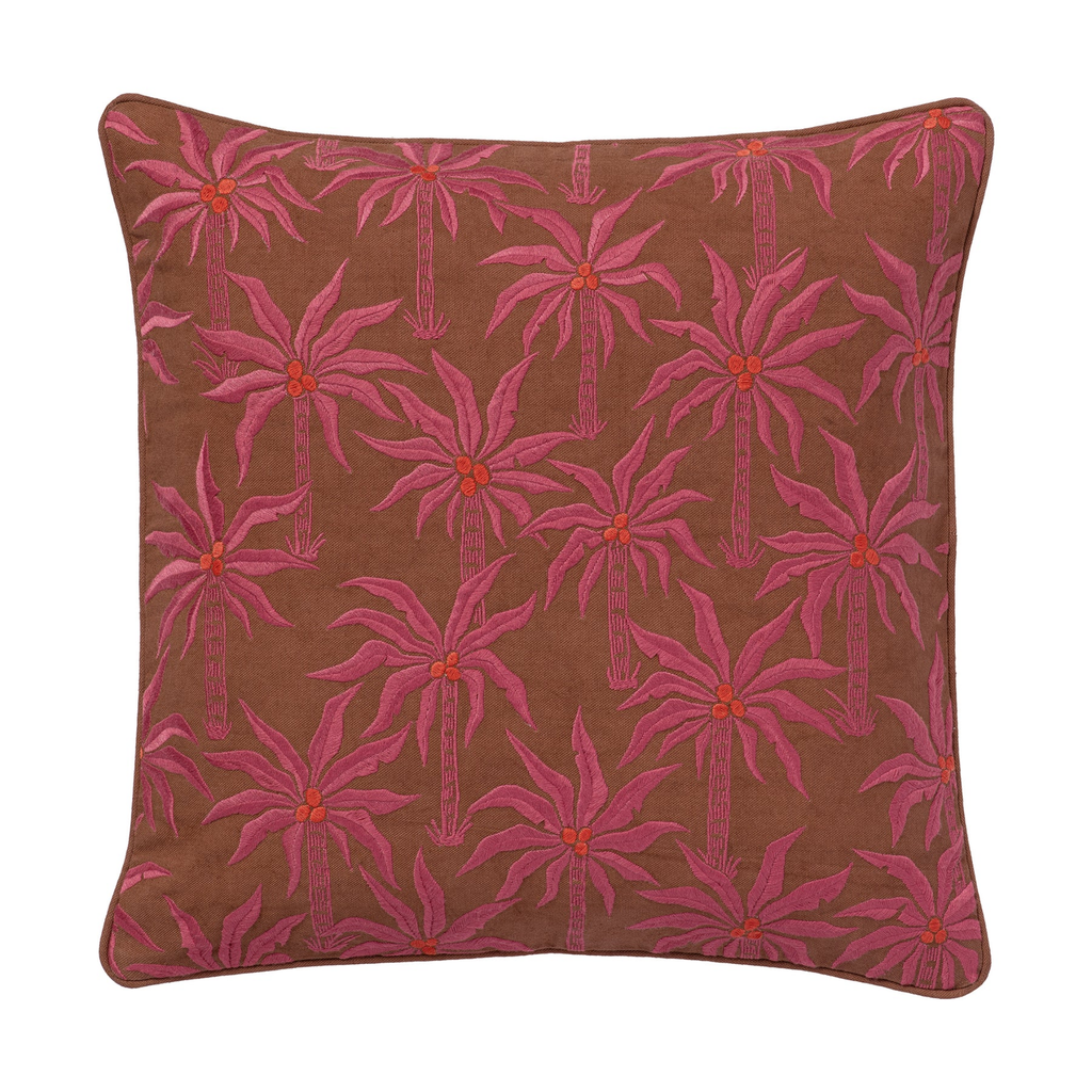 Pink Palms Cushion, 20" x 20" (Copy)
