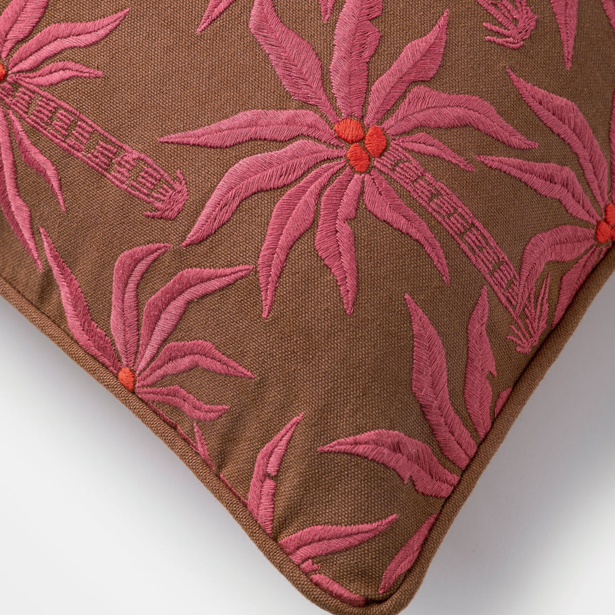 Pink Palms Cushion, 20" x 20" (Copy)