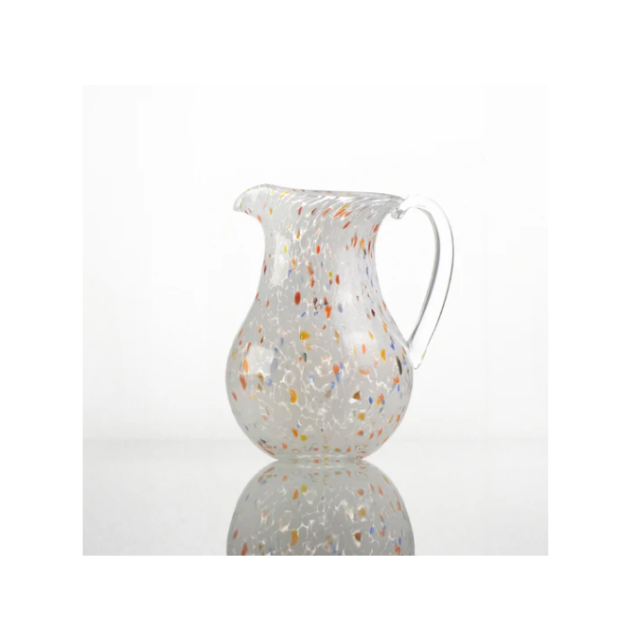 Murano Glass Pitcher 22 cm Hand-Blown Italian Glass