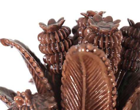 Handcrafted Clay Pineapple, Michoacán, 70 cm