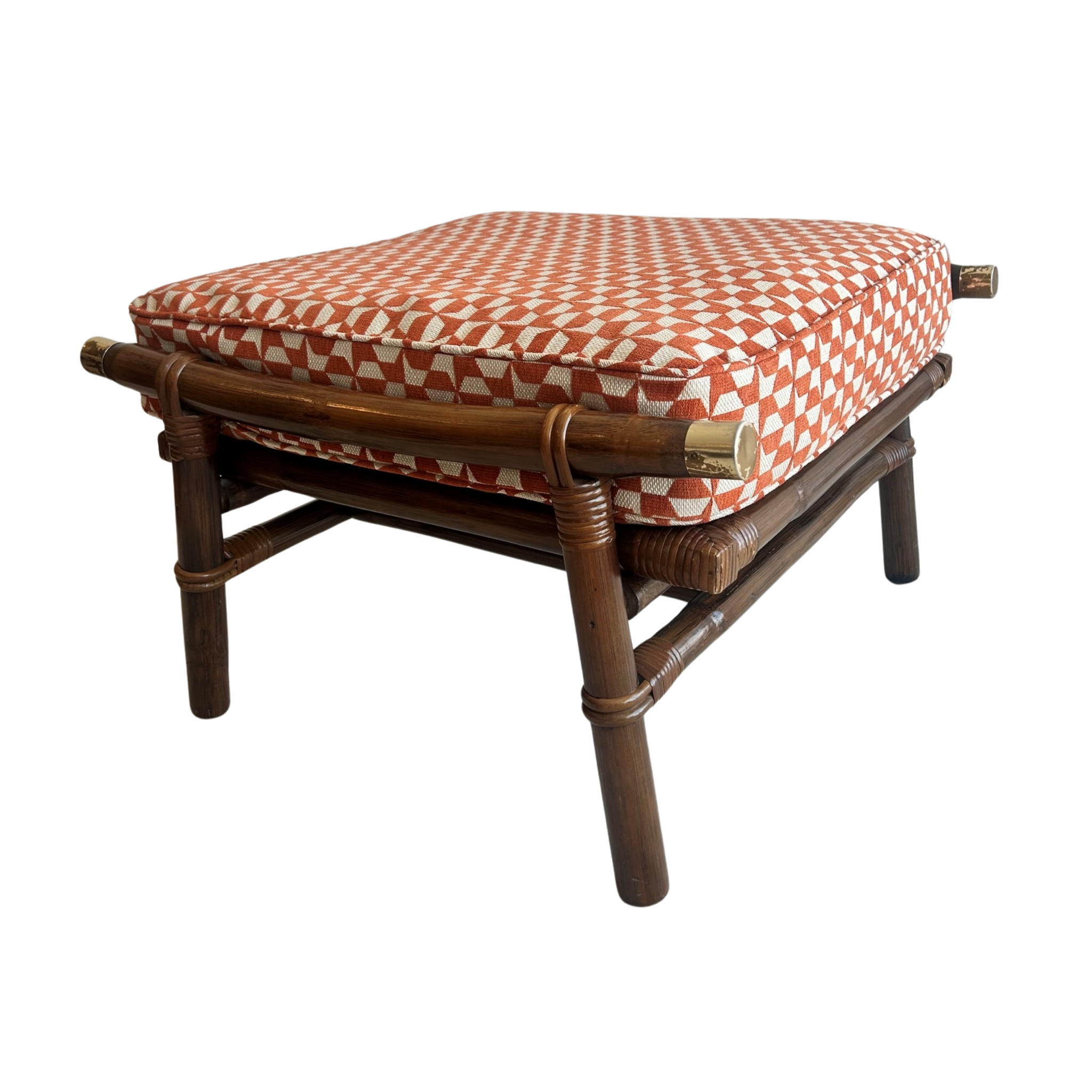 John Wisner for Ficks Reed Far Horizons Campaign Lounge Chair & Ottoman
