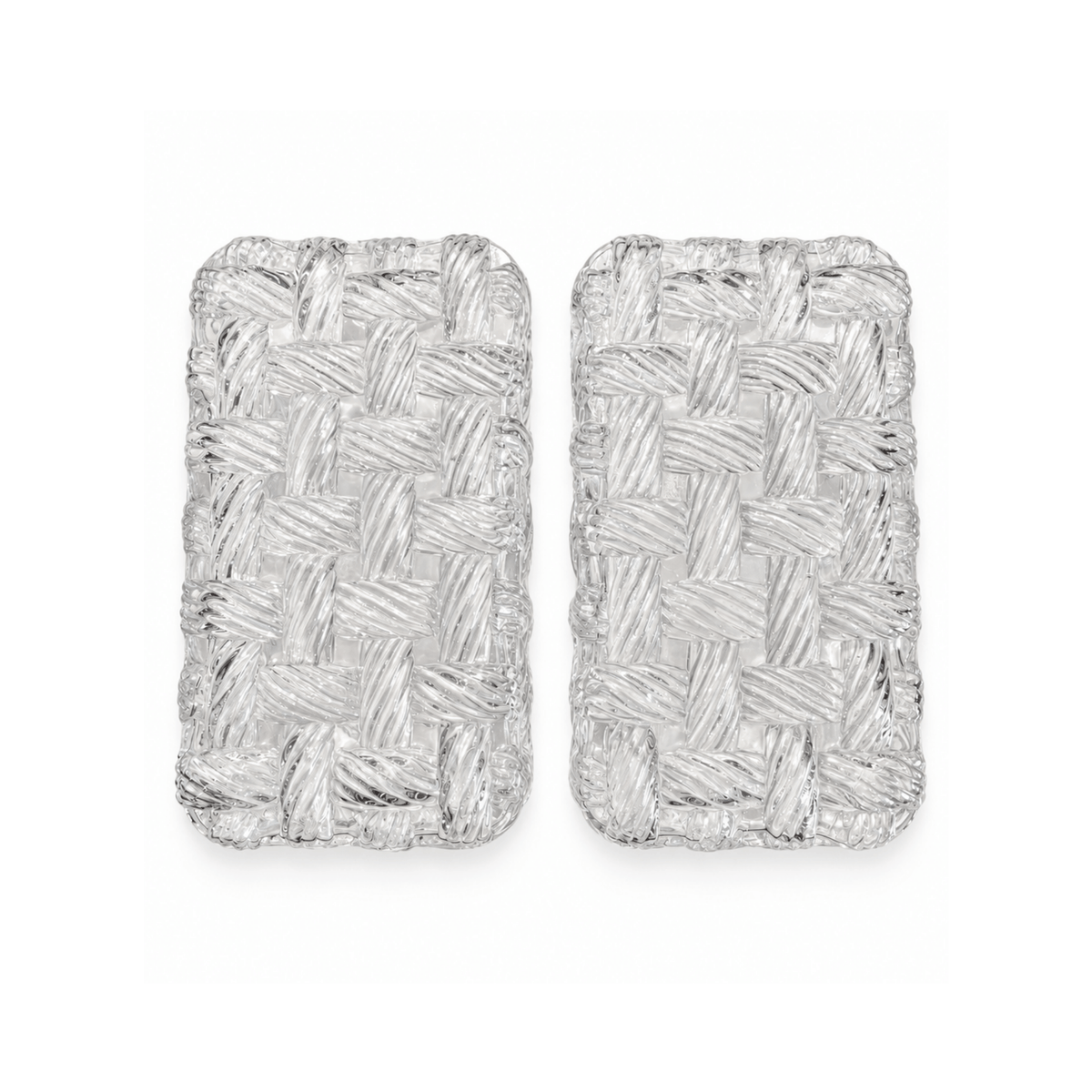 Pair of Vintage Basket Weave Sconces