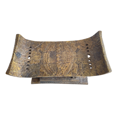 20th Century West African Ashanti Bronze Chief’s Stool from Ghana