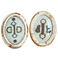 Pair of Framed Equestrian Tack Studies with Convex Glass