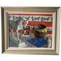 Mid-Century Still Life, Oil on Canvas by Hew Purchas