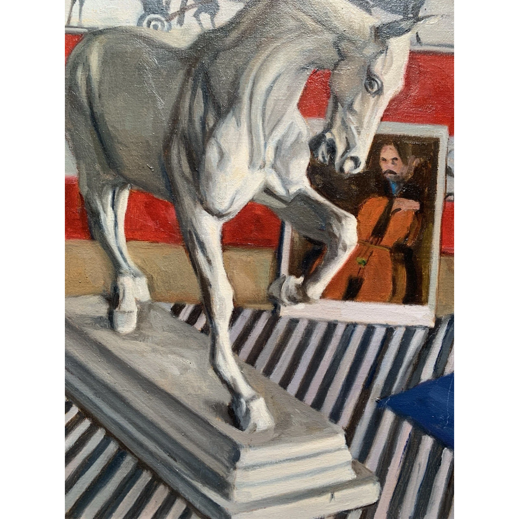 Mid-Century Still Life, Oil on Canvas by Hew Purchas